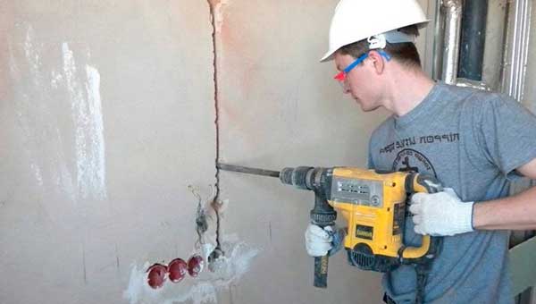 Ошибки при штроблении стен под проводку